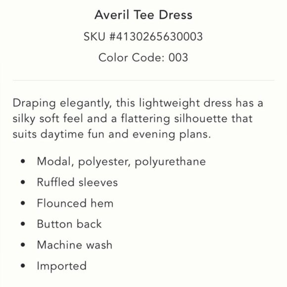 Anthropologie Averil Tee Dress in Carbon, medium - Picture 5 of 9